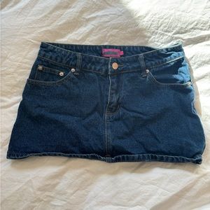 Edikted Denim Mini Skirt